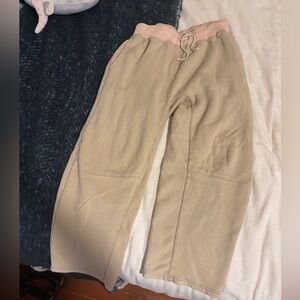 Free People Barrel Sweats in Sand size small